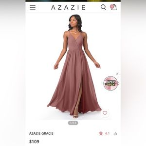 Azazie Gracie bridesmaid dress in Desert Rose